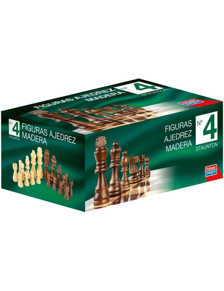 Falomir 32581. Figuras de Ajedrez de madera. Nº4