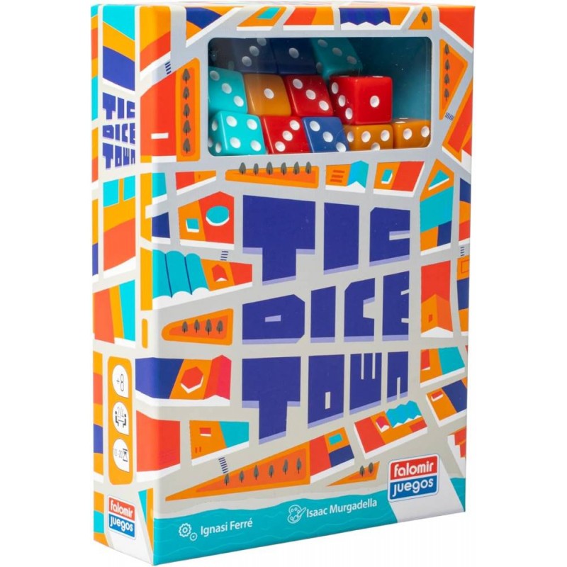 Falomir 32566. Tic Dice Town. 2-4 jug. +8 años