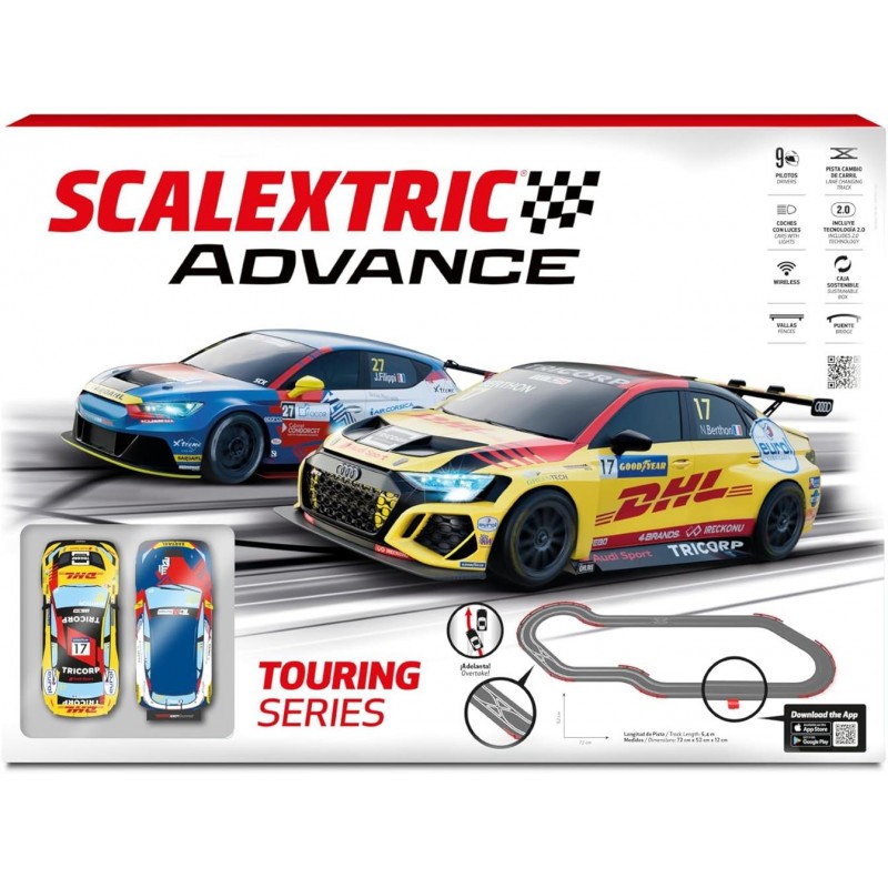 Circuito SCX Advance E10539. Touring Series. 6,40m pista