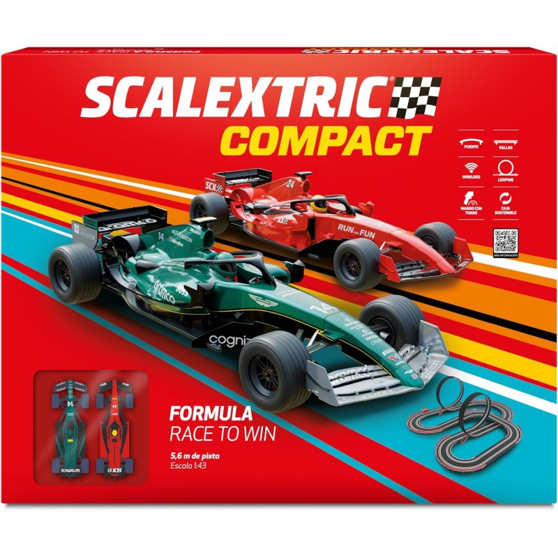 Circuito SCX Compact C10510. Formula Race to Win. 5,6m pista