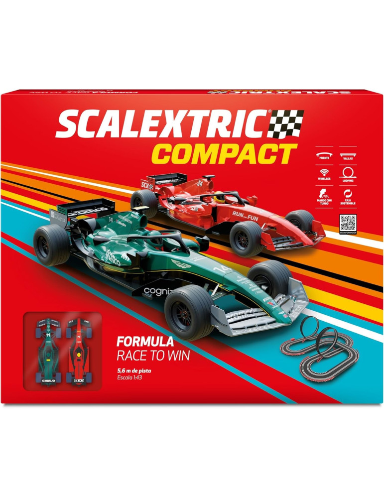 Circuito SCX Compact C10510. Formula Race to Win. 5,6m pista
