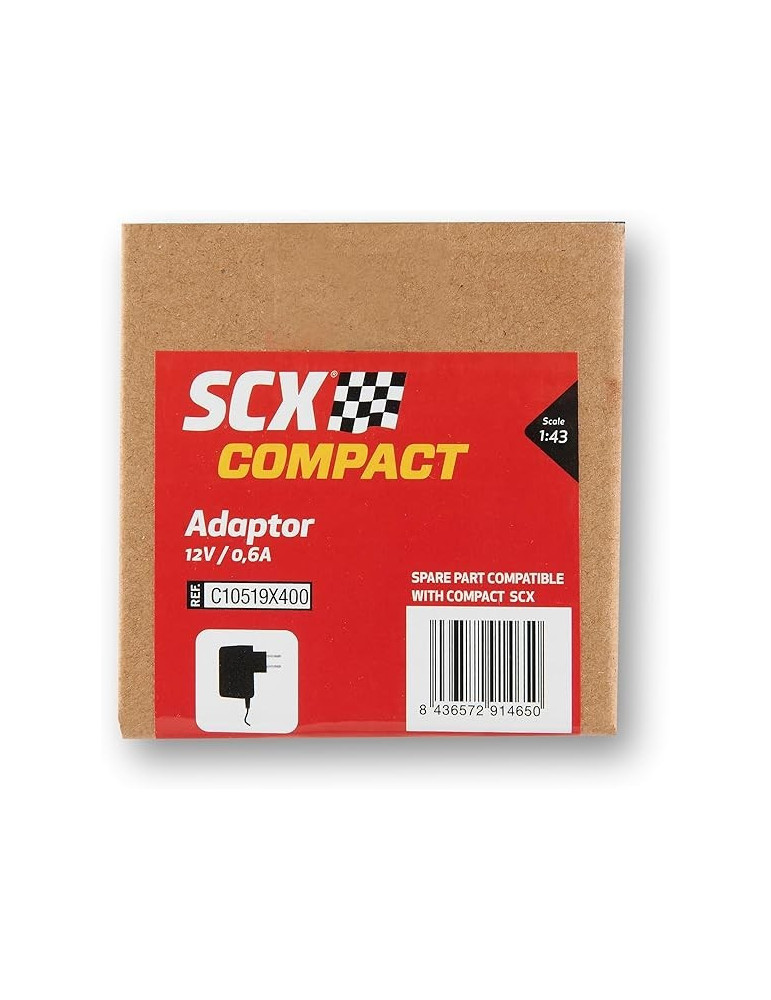 Scalextric C10519. 1/43 Transformador Compact 12v/0.6Amp