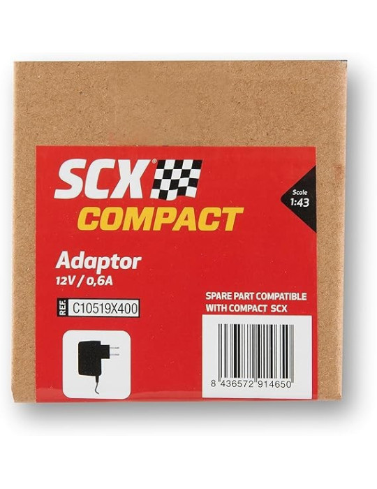Scalextric C10519. 1/43 Transformador Compact 12v/0.6Amp