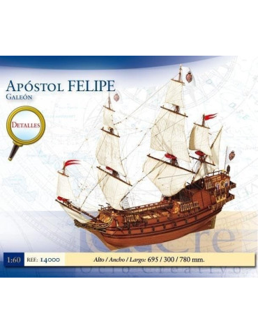 Occre 14000. Maqueta Barco Apóstol Felipe. Escala 1/60 2