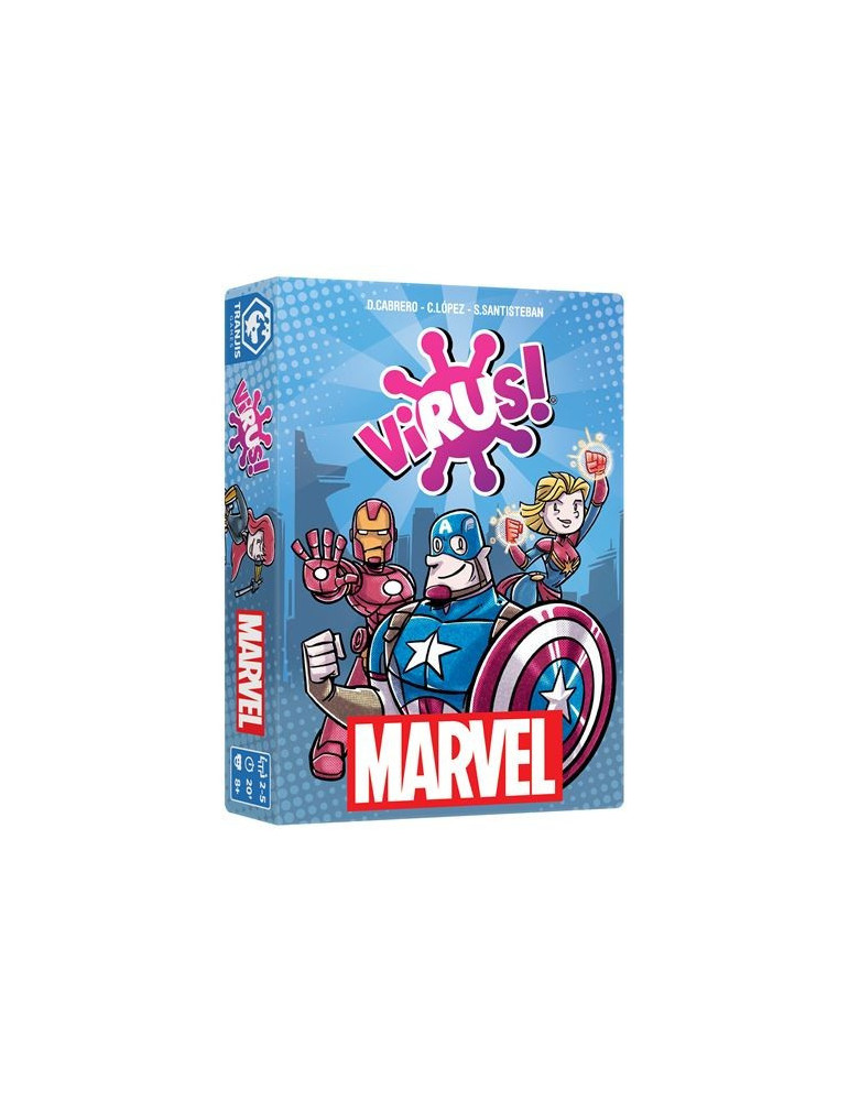 Juego de Cartas Virus MARVEL. 2-5 jug. +8 años
