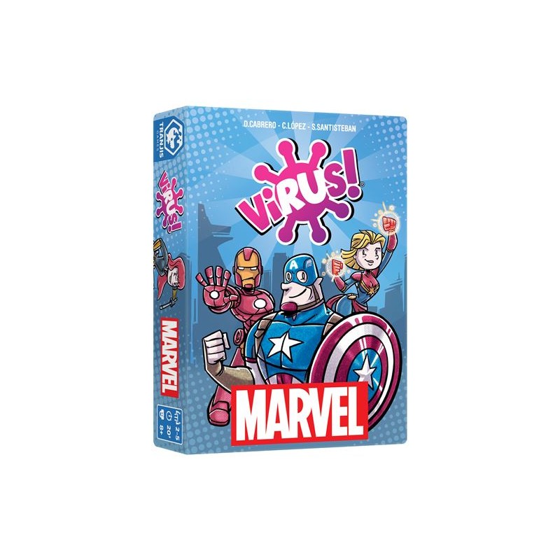 Juego de Cartas Virus MARVEL. 2-5 jug. +8 años