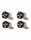 Gamo 6320634. Pack 4 latas de 500 perdigones. Bolas BB'S acero, 4,5mm.