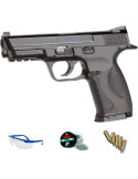 PACK pistola de aire comprimido Norica NAC 1703 - Arma de CO2 y balines BBs (perdigones de acero)3,5J