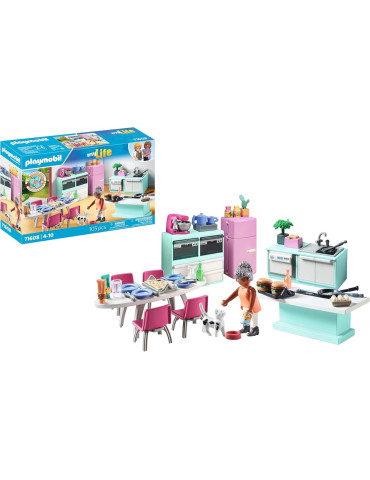 Playmobil 71608 My LIFE. Cocina con comedor. 4-10 años