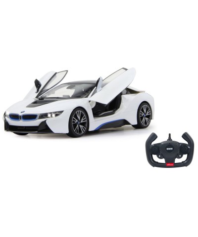 Jamara 404571. Coche Radiocontrol BMW I8. 1/14. Con Luces y Apertura Puertas Remota