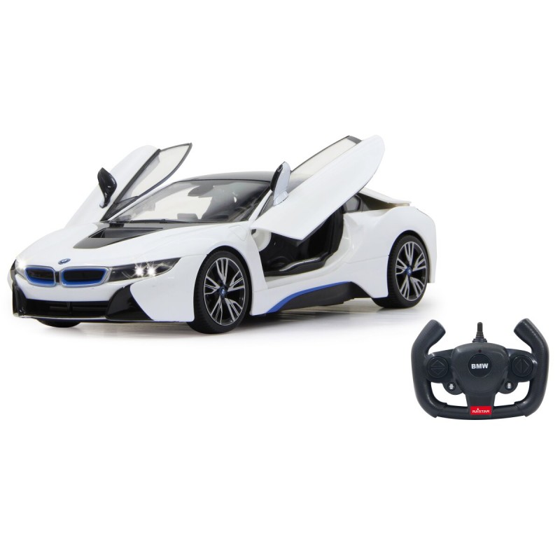 Jamara 404571. Coche Radiocontrol BMW I8. 1/14. Con Luces y Apertura Puertas Remota