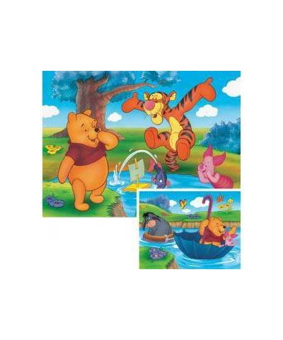 89703. Puzzle Ravensburger 2x20 piezas, Pooh: Jugando en el Agua