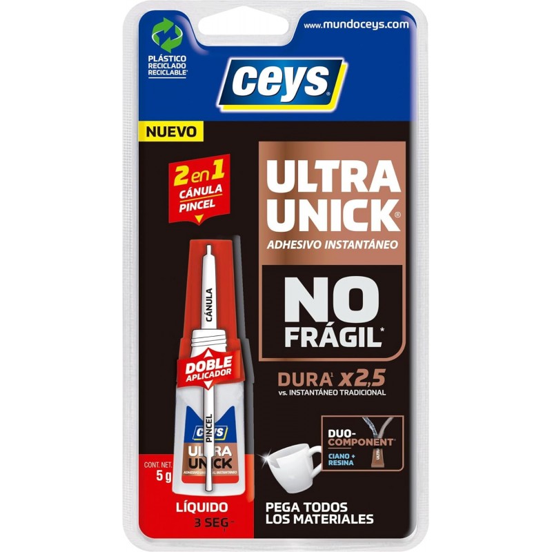 Ceys Ultraunick Liquido. 5g. 2 en 1. Cánula y Pincel.