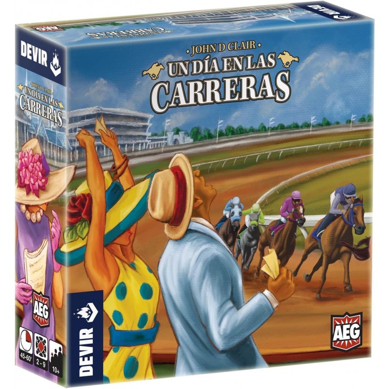 Devir BGCARSP. Juego de Mesa Un Día En Las Carreras. 2-9jug +10 años