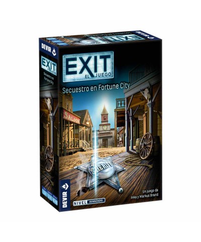 Devir BGEXIT25SP. Juego de Mesa Exit Secuestro en Fortune City. 1-4 jug +10 años