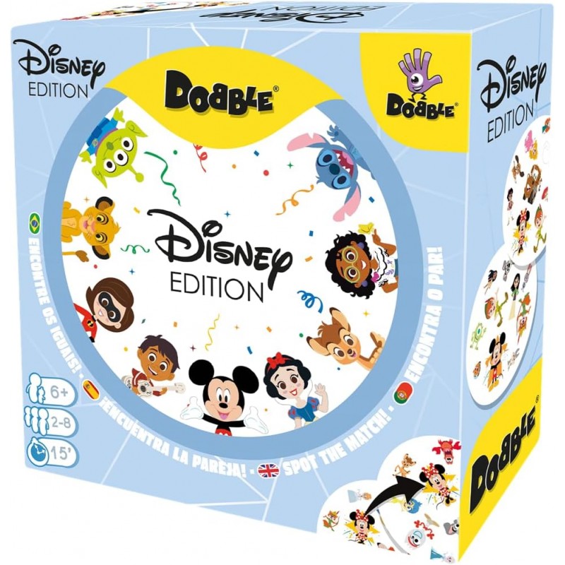 DOBD08ML4. Juego de Mesa. Dobble Disney. 2-8 jug +6 años