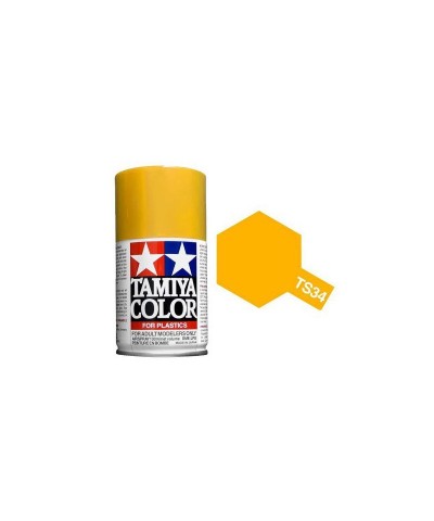 85034 Tamiya. Spray TS-34 Amarillo Caramelo Pintura Esmalte