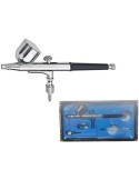 Royalmax AB-130 Kit de aerógrafo multiusos, boquilla de 0,3 mm de doble acción para alimentación por gravedad con vaso de 1/4 o