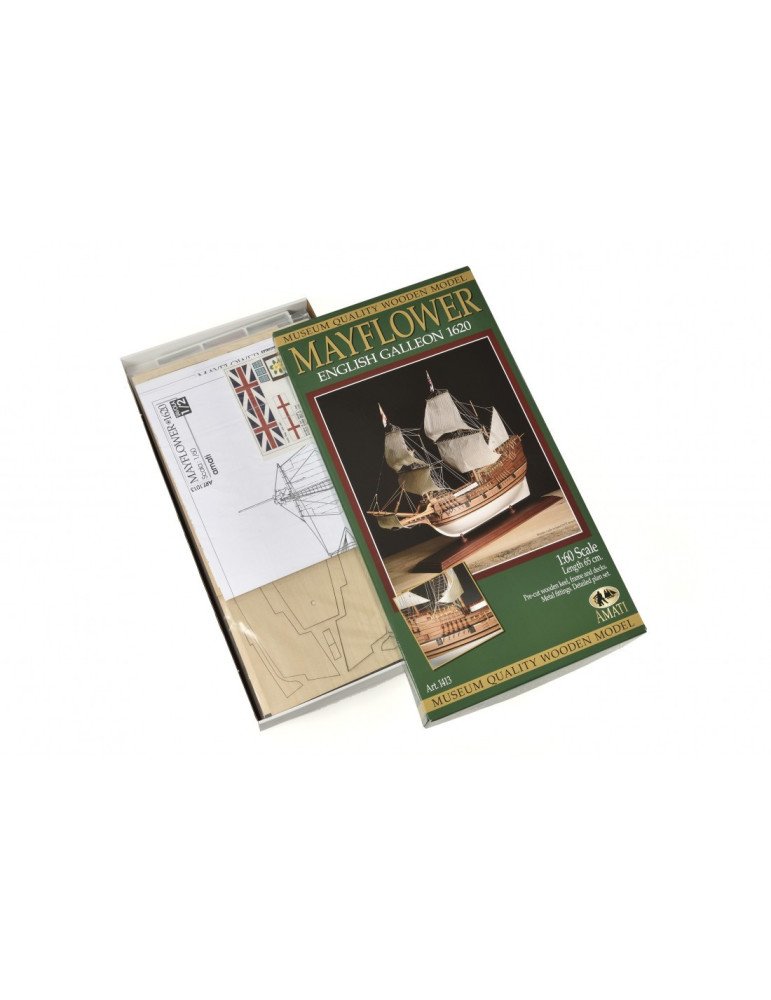 Amati 1413. Kit de montaje Madera Mayflower. Escala 1/60