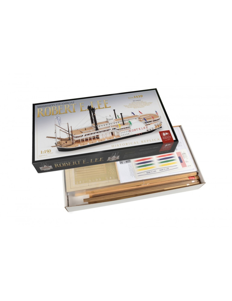 Amati 1439. Kit de Montaje Barco Robert E. Lee. Escala 1/150