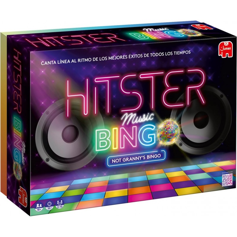 Diset 1110100359. Juego Hitster Bingo. +16 De 2 a 10jg