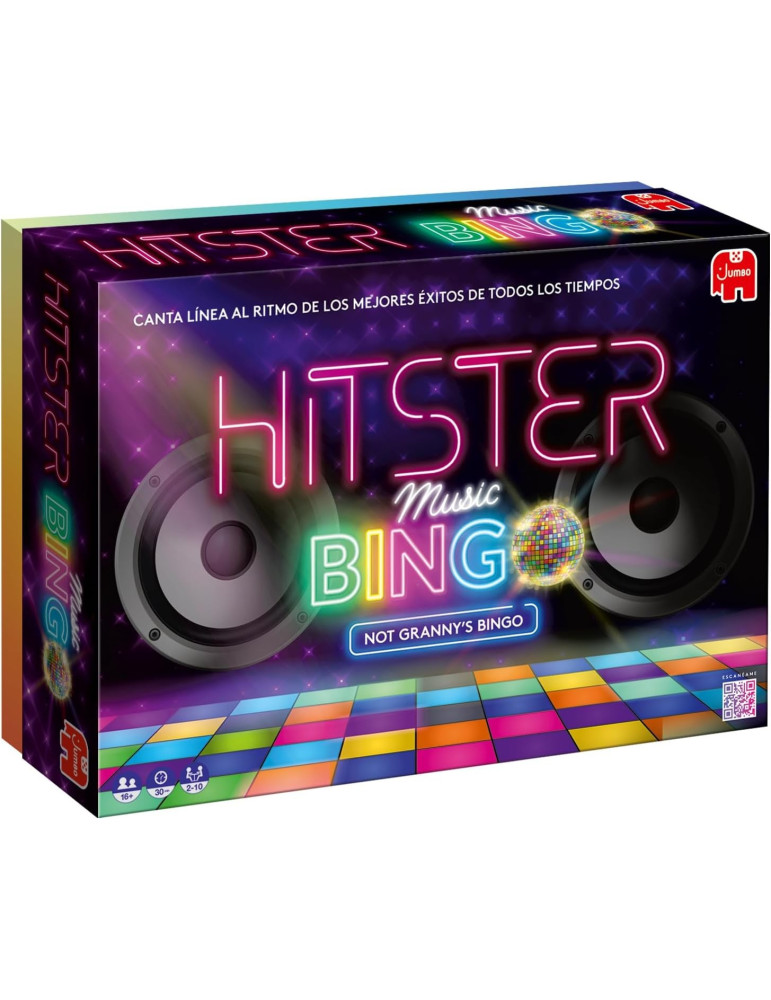 Diset 1110100359. Juego Hitster Bingo. +16 De 2 a 10jg