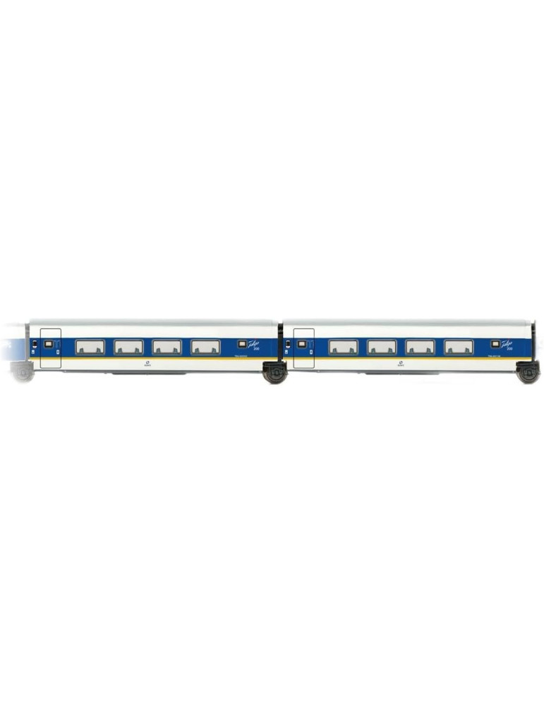 Arnold HN4463. Set de 2 coches TALGO 200 adicionales de segunda clase. Escala N