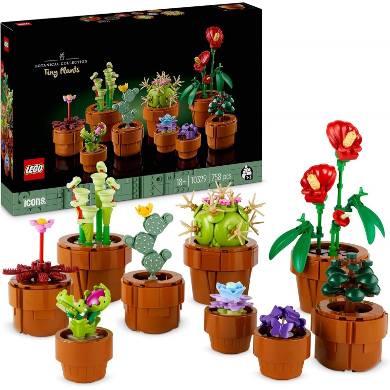 Lego 10329 The Botanical Collection. Plantas diminutas. 758 piezas