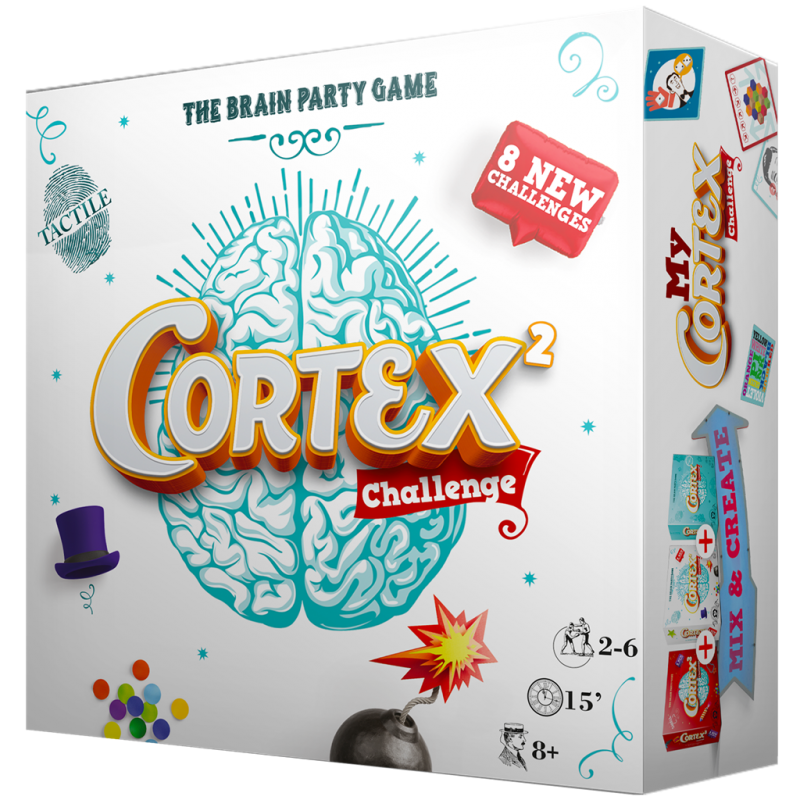 Asmodee CORCH02ESPT Juego Cortex 2 Challenge. 2-6 jug. +8 años