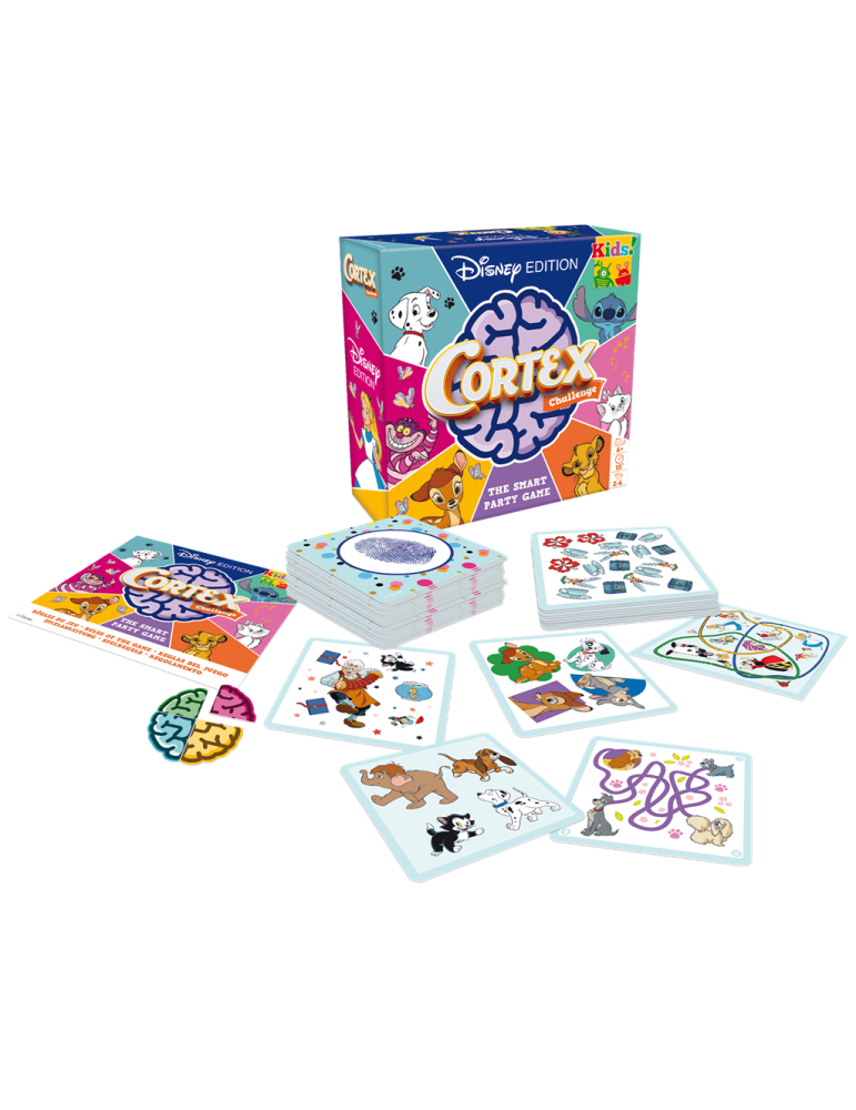 Asmodee CORDIC01ML Juego Cortex Kids Disney Edition. 2-6 jug. +6 años
