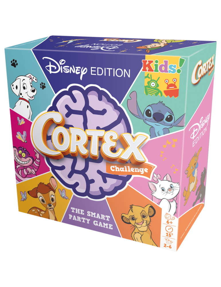 Asmodee CORDIC01ML Juego Cortex Kids Disney Edition. 2-6 jug. +6 años