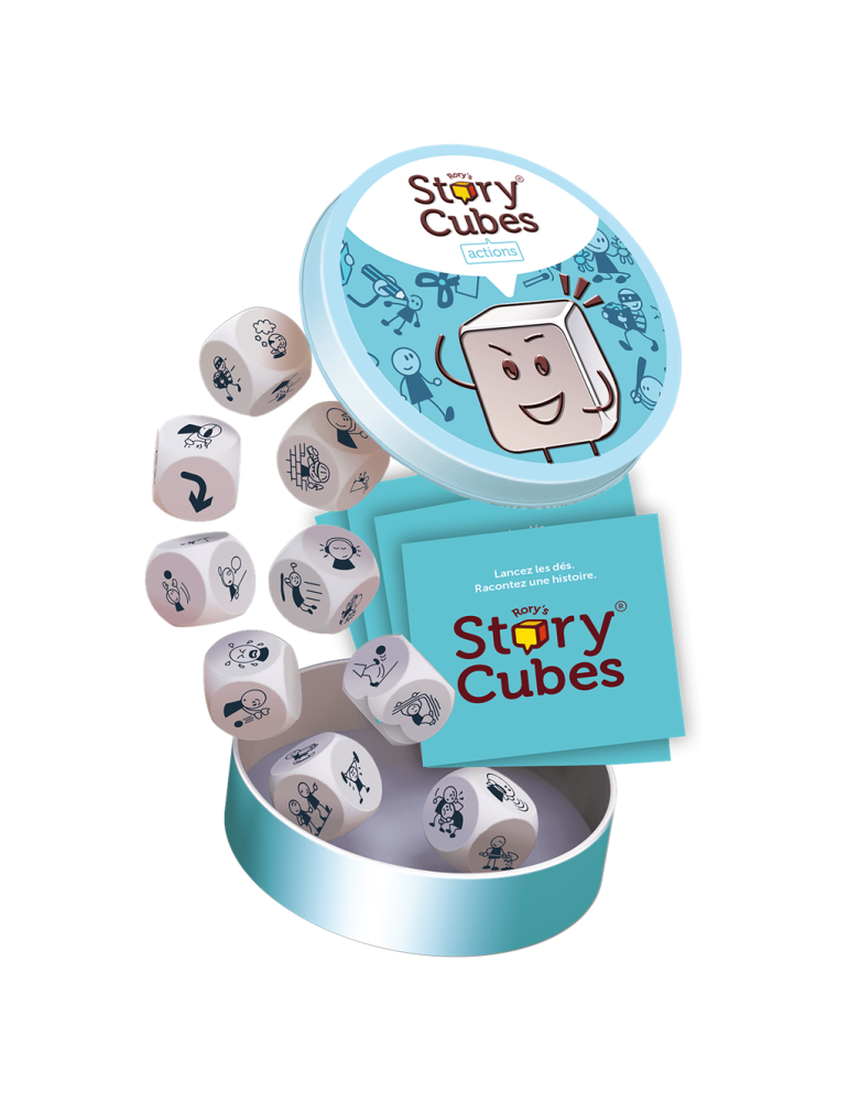 Asmodee ASMRSC302ML1 Juego Story Cubes: Acciones. +1 jug. +6 años