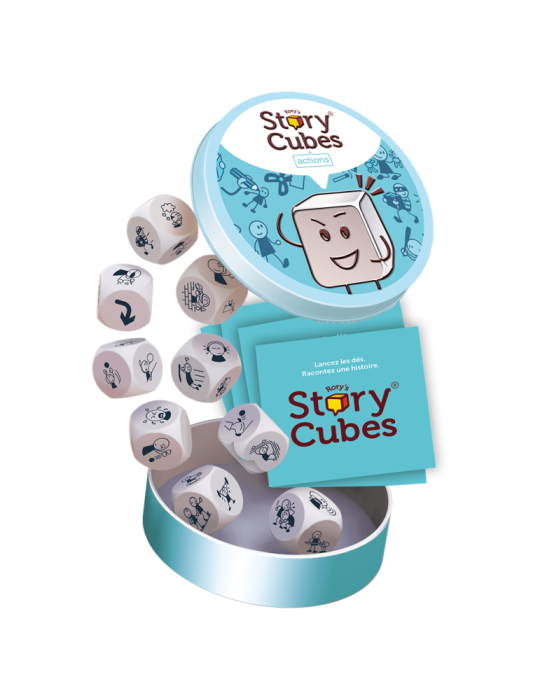 Asmodee ASMRSC302ML1 Juego Story Cubes: Acciones. +1 jug. +6 años