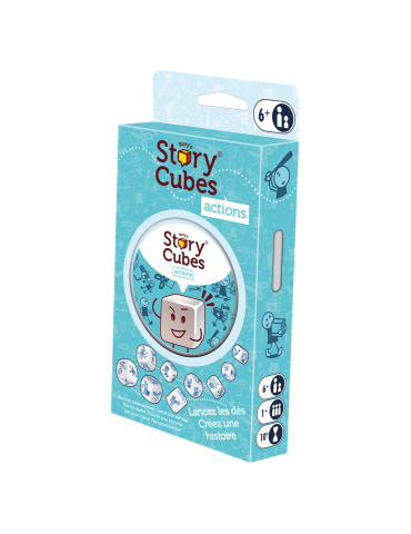 Asmodee ASMRSC302ML1 Juego Story Cubes: Acciones. +1 jug. +6 años