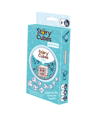 Asmodee ASMRSC302ML1 Juego Story Cubes: Acciones. +1 jug. +6 años