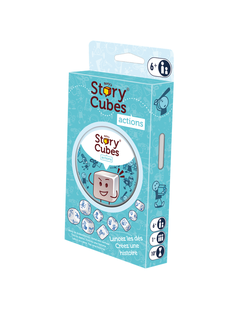 Asmodee ASMRSC302ML1 Juego Story Cubes: Acciones. +1 jug. +6 años