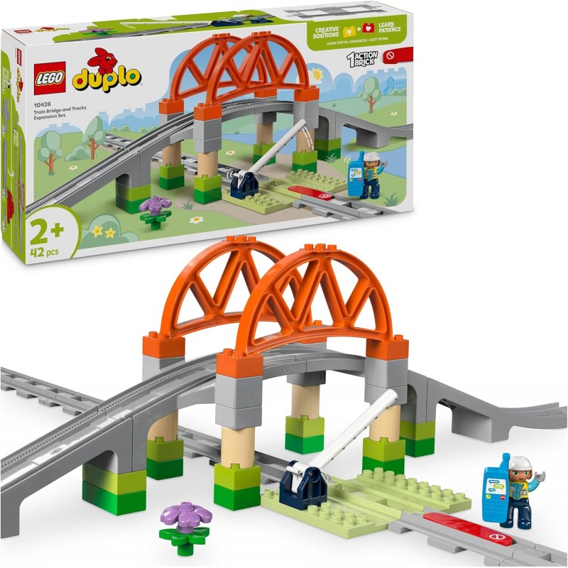 Lego 10426 Duplo. Set de Expansión: Puente y Vías Ferroviarias. 42 piezas