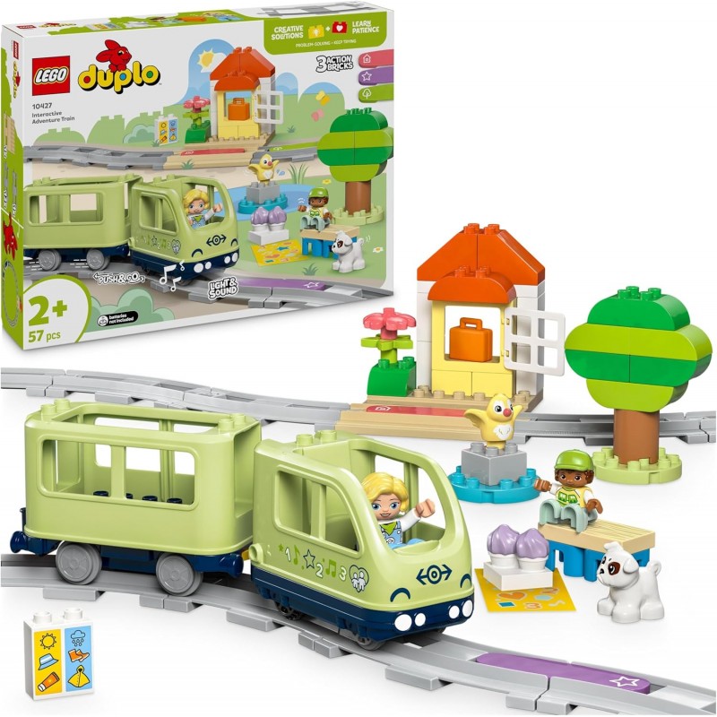 Lego 10427 Duplo. Aventura Ferroviaria Interactiva. 57 piezas