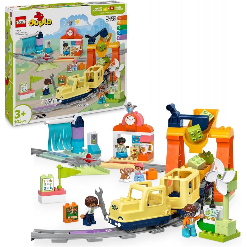 Lego 10428 Duplo. Gran Tren Comunitario Interactivo. 103 piezas