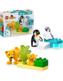 Lego 10442 Duplo. Familias de la Fauna Salvaje: Pingüinos y Leones. 10 piezas