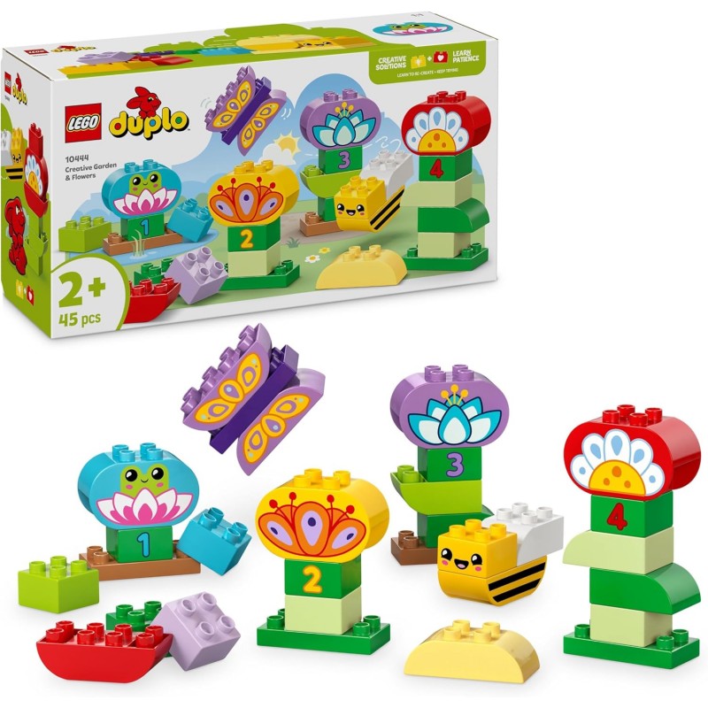 Lego 10444 Duplo. Jardín y Flores Creativas. 45 piezas