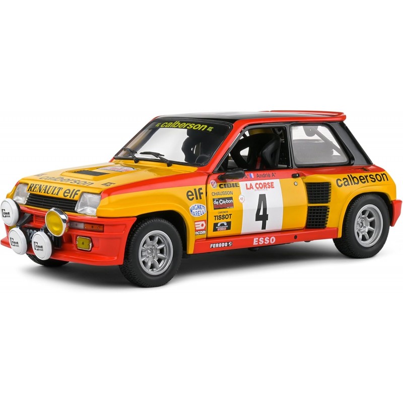 Solido 1801314. Coche Renault 5 Turbo 1980 Amarillo. Escala 1/18