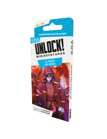 Asmodee SCUNLSH03ES Juego Unlock! Miniaventuras El vuelo del ángel. 1-6 jug. +10 años