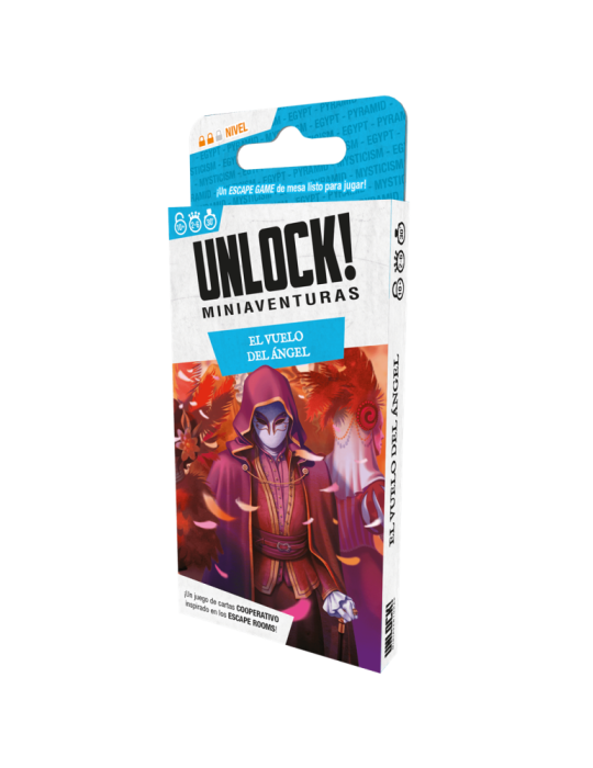 Asmodee SCUNLSH03ES Juego Unlock! Miniaventuras El vuelo del ángel. 1-6 jug. +10 años
