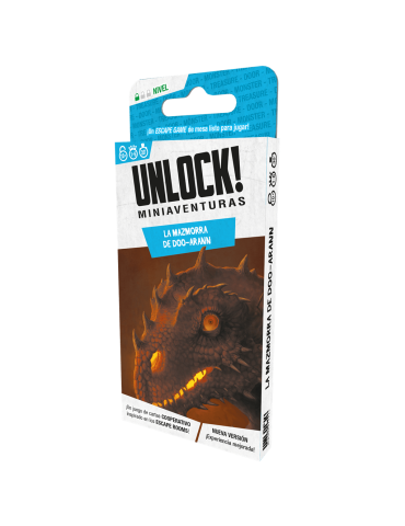 Asmodee SCUNLSH04ES Juego Unlock! Miniaventuras La mazmorra de Doo-Arann. 1-6 jug. +10 años