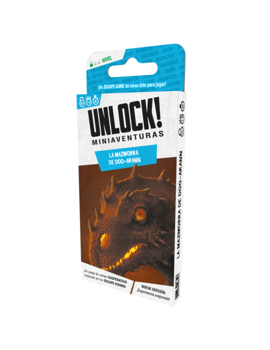 Asmodee SCUNLSH04ES Juego Unlock! Miniaventuras La mazmorra de Doo-Arann. 1-6 jug. +10 años