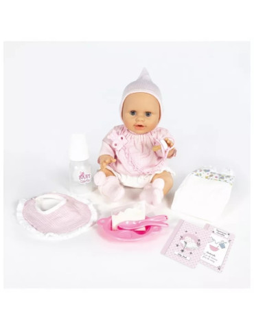 La Nina 65153. Muñeca baby Isabella interactiva con gorro de 38cm 2