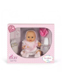 La Nina 65153. Muñeca baby Isabella interactiva con gorro de 38cm