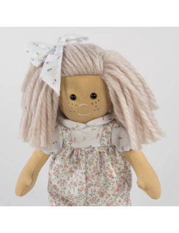 La Nina 65080. Muñeca de trapo Marta con vestido violeta de 38cm 2