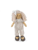 La Nina 65080. Muñeca de trapo Marta con vestido violeta de 38cm